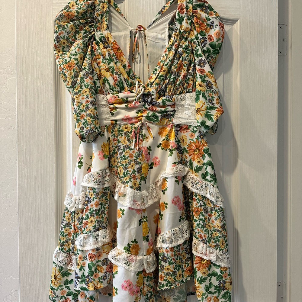 For Love And Lemons Rosalyn Floral Dress